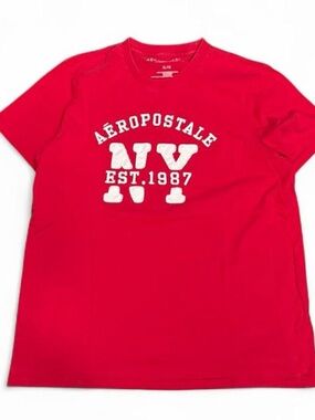 Y2K Aeropostale Logo Red Graphic Tee